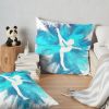 Gymnast Silhouette - Blue Explosion Throw Pillow Official Gymnastics Gifts Store Merch