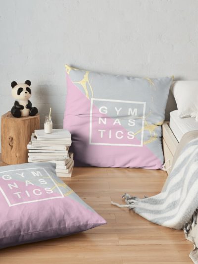 Gymnastics Throw Pillow Official Gymnastics Gifts Store Merch