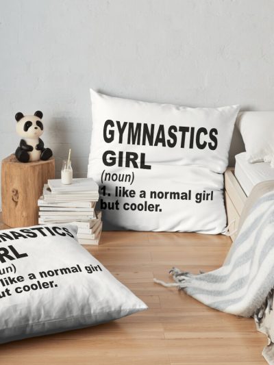 Gymnastics Girl Like A Normal Girl But Cooler,Gymnastics Lovers Gift Throw Pillow Official Gymnastics Gifts Store Merch