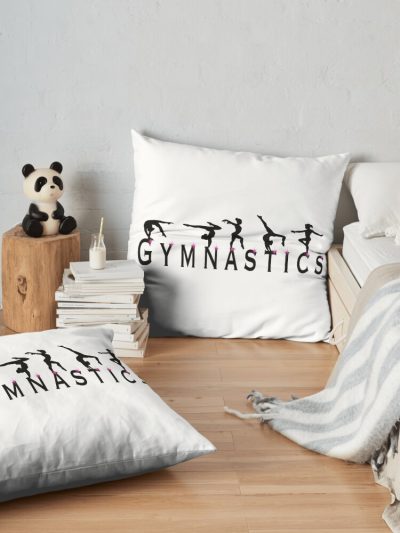 Gymnastics Throw Pillow Official Gymnastics Gifts Store Merch