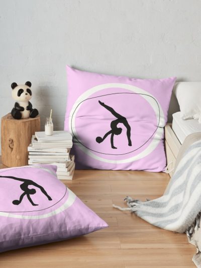 Rhythmic Gymnastics Throw Pillow Official Gymnastics Gifts Store Merch