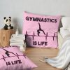 Gymnastics Is Life Throw Pillow Official Gymnastics Gifts Store Merch