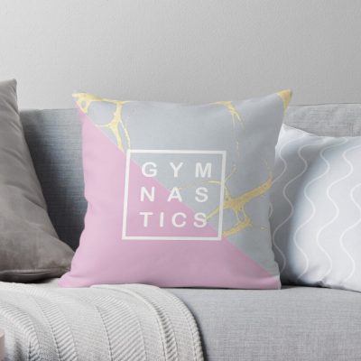 Gymnastics Throw Pillow Official Gymnastics Gifts Store Merch