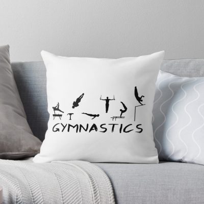 Gymnastics Man Throw Pillow Official Gymnastics Gifts Store Merch