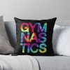 Tie Dye Gymnastics Throw Pillow Official Gymnastics Gifts Store Merch