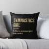 Gymnastics Girl Definition In Gold Throw Pillow Official Gymnastics Gifts Store Merch