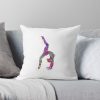 Gymnastics Girl, Watercolor Gymnastics, Teen Gift, Gymnastics Wall Art Throw Pillow Official Gymnastics Gifts Store Merch