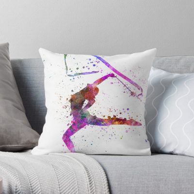 Rhythmic Gymnastics Throw Pillow Official Gymnastics Gifts Store Merch