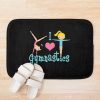 I Love Gymnastics - Gymnastics Player Bath Mat Official Gymnastics Gifts Store Merch