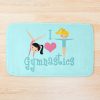 I Love Gymnastics Bath Mat Official Gymnastics Gifts Store Merch