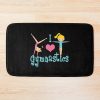 I Love Gymnastics - Gymnastics Player Bath Mat Official Gymnastics Gifts Store Merch