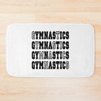 Gymnastics Word Bath Mat Official Gymnastics Gifts Store Merch