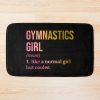 Gymnastics Girl Definition In Watercolor Bath Mat Official Gymnastics Gifts Store Merch