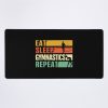 Eat Sleep Gymnastics Repeat Mouse Pad Official Gymnastics Gifts Store Merch