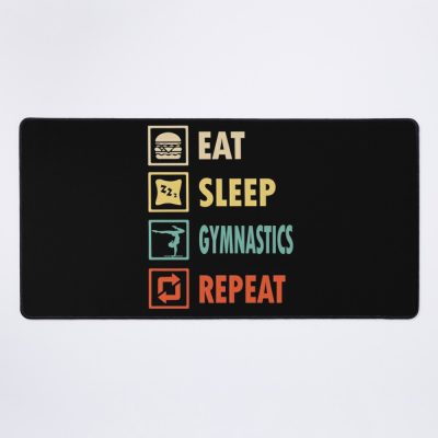 Eat Sleep Gymnastics Repeat Mouse Pad Official Gymnastics Gifts Store Merch