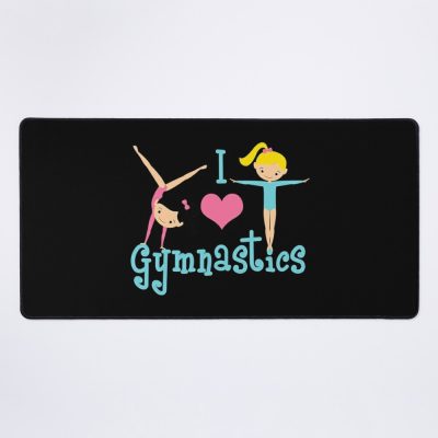 I Love Gymnastics - Gymnastics Player Mouse Pad Official Gymnastics Gifts Store Merch