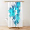 Gymnast Silhouette - Blue Explosion Shower Curtain Official Gymnastics Gifts Store Merch