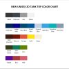 tank top color chart - Gymnastics Gifts