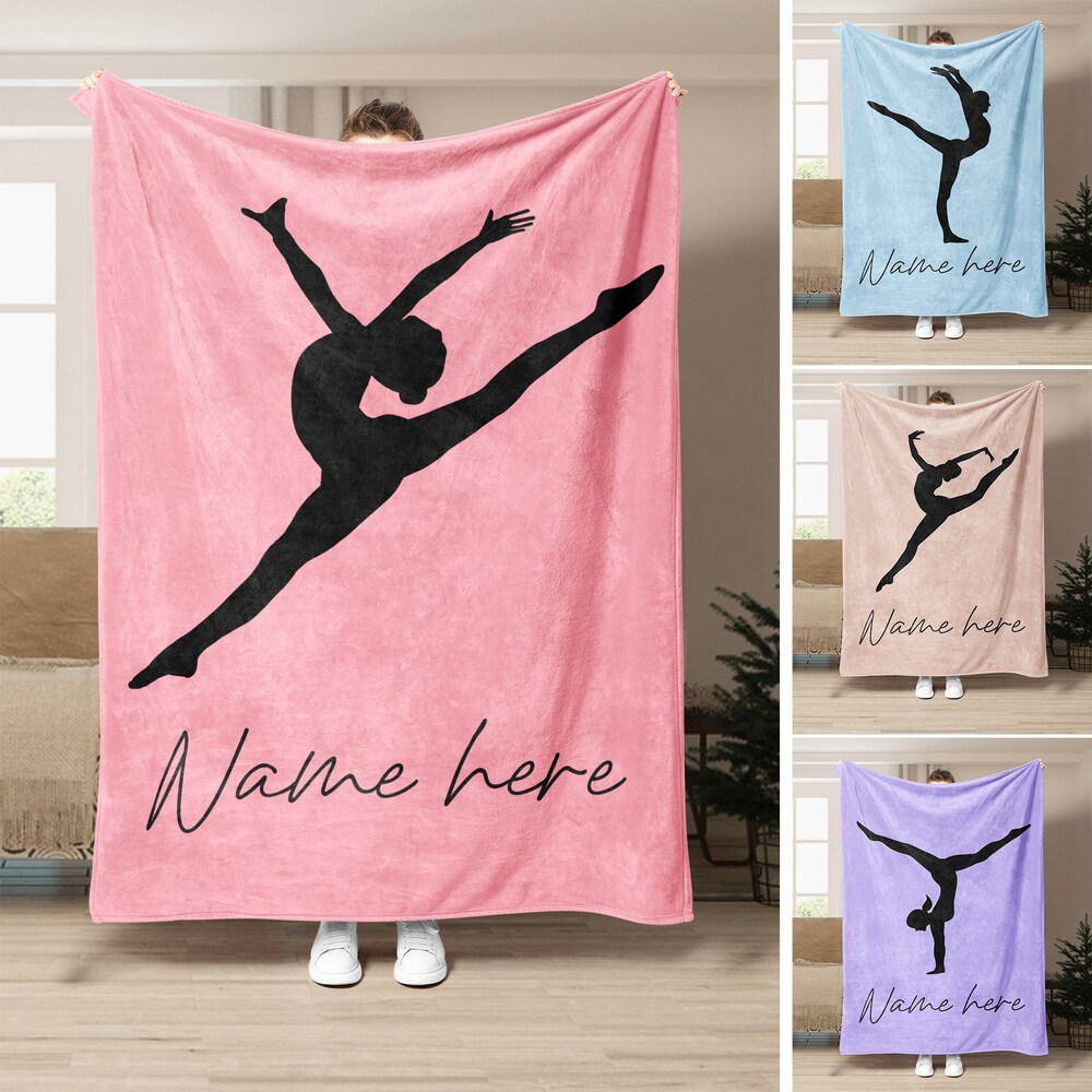 Personalized Gymnastic Christmas Blanket