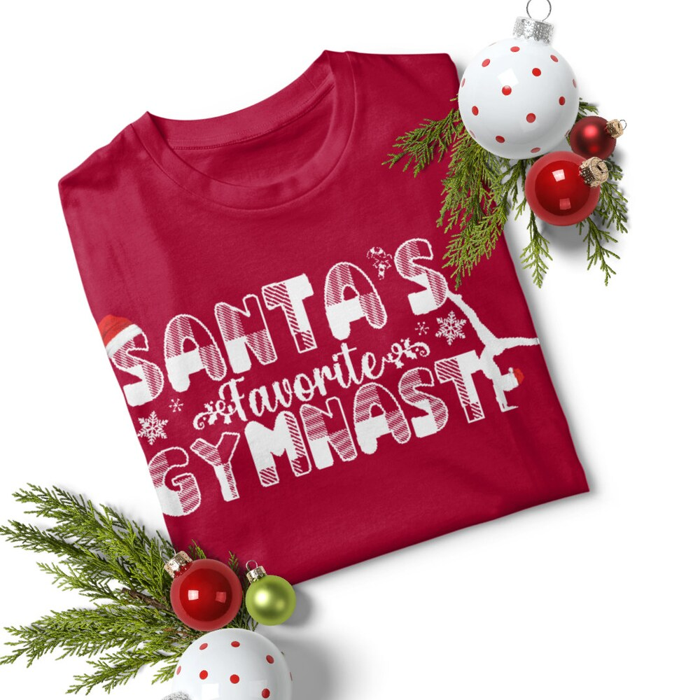 Santa’s Favorite Gymnastics Holidays T-shirt