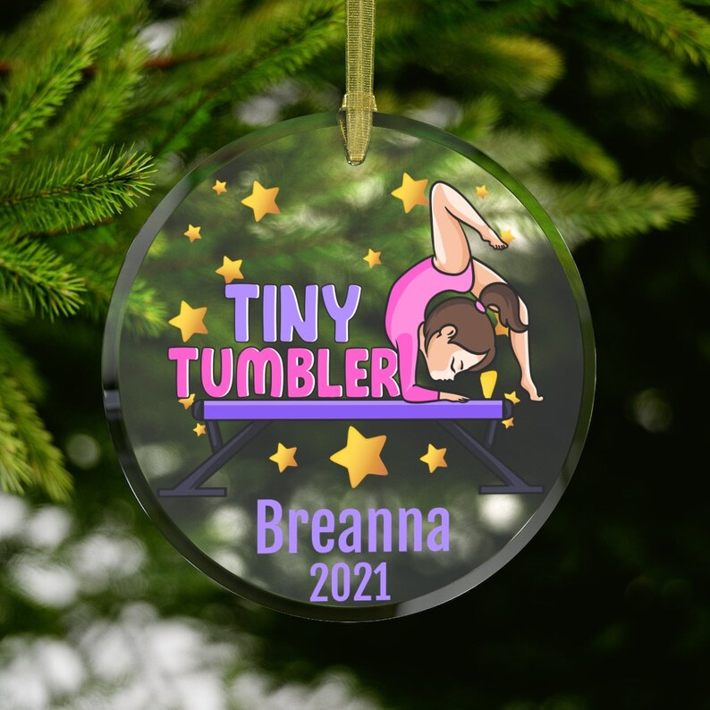 Personalized Gymnastics Christmas Gift Trend Ornament