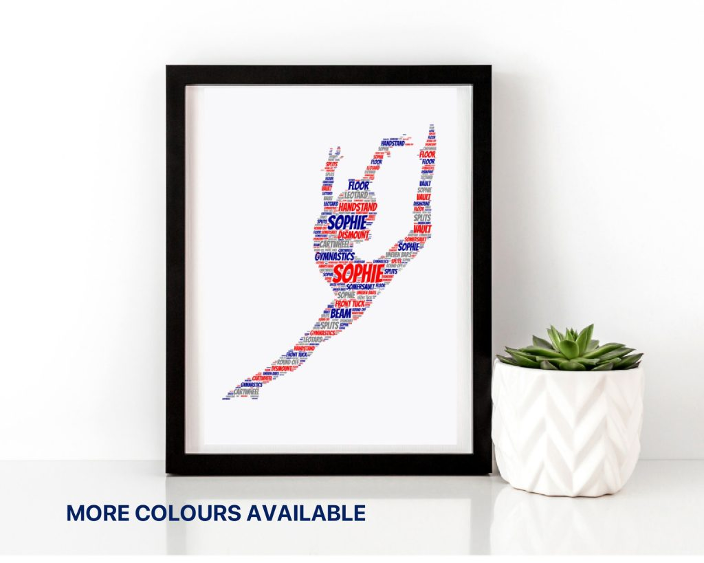 Personalised Gymnastics Print Poster